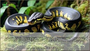 factors affecting ball python prices