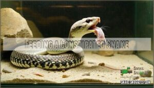 feeding a constipated snake