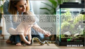 feeding and caring for pet snakes