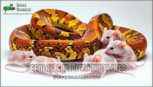 Image showcasing Snake Care Guide for Corn Snakes: Habitat, Feeding, and Health Tips