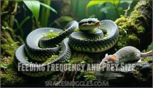 feeding frequency and prey size