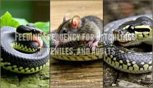 feeding frequency for hatchlings, juveniles, and adults feeding frequency for hatchlings, juveniles, and adults
