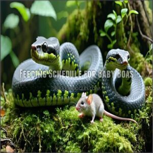 feeding schedule for baby boas