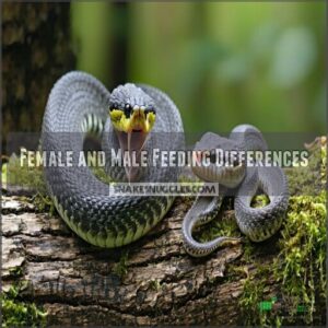 female and male feeding differences