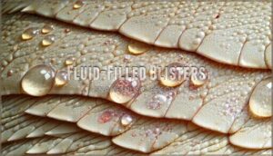 fluid-filled blisters
