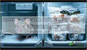 frozen vs live snake feeding