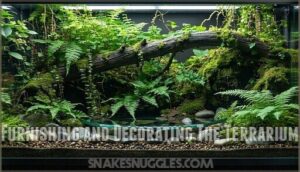 furnishing and decorating the terrarium
