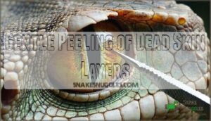 gentle peeling of dead skin layers