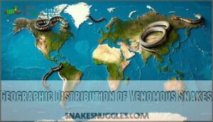 geographic distribution of venomous snakes