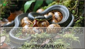 gestation and incubation periods in snakes