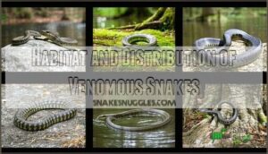 habitat and distribution of venomous snakes
