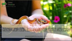 handling and interacting with snakes