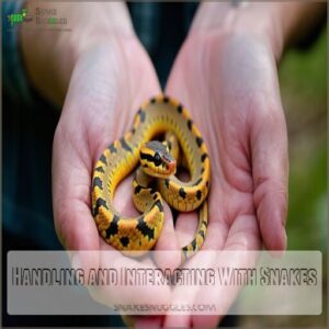 handling and interacting with snakes