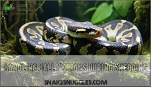 handling ball pythons during shedding