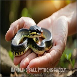 handling ball pythons safely