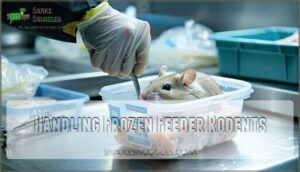 handling frozen feeder rodents