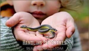 handling pet snakes