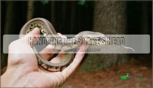 handling the snake's head