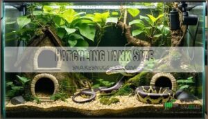 hatchling tank size