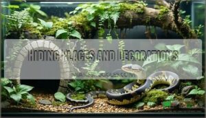 hiding places and decorations