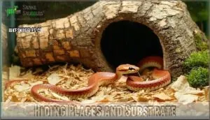 hiding places and substrate hiding places and substrate