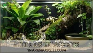 hiding spots and accessories