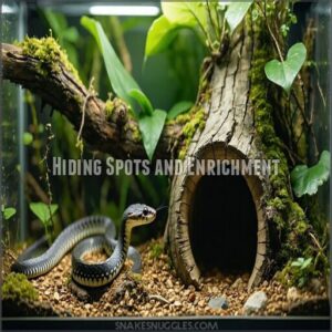 hiding spots and enrichment