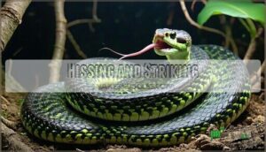 hissing and striking