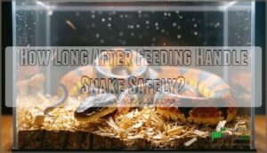 how long after feeding handle snake