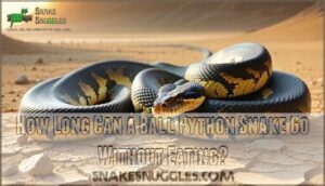 how long can a ball python snake go without eating