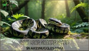 how long snakes sleep