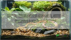 how to choose snake cage