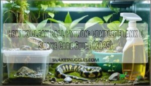 how to clean ball python