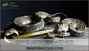 how to determine prey size