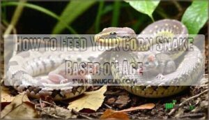 how to feed your corn snake based on age