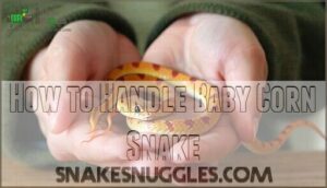how to handle baby corn snake