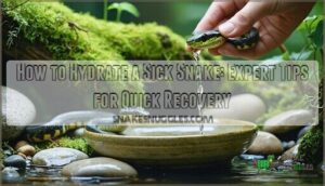 how to hydrate a sick snake