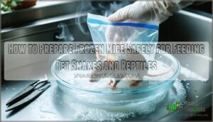 how to prepare frozen mice