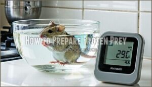 how to prepare frozen prey