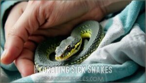 hydrating sick snakes