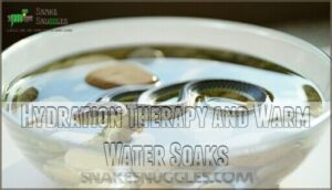 hydration therapy and warm water soaks