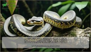 hypomelanistic boa