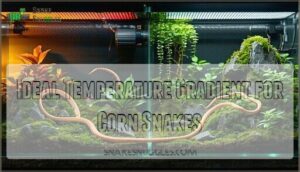 ideal temperature gradient for corn snakes
