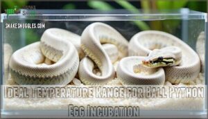 ideal temperature range for ball python egg incubation