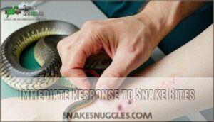 immediate response to snake bites
