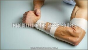 immobilizing the affected area