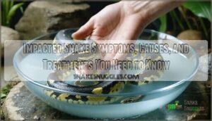 impacted snake symptoms treatment