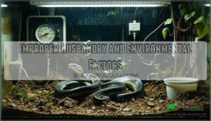 improper husbandry and environmental factors