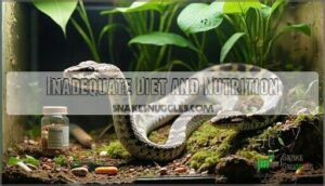inadequate diet and nutrition