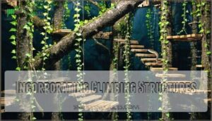 incorporating climbing structures